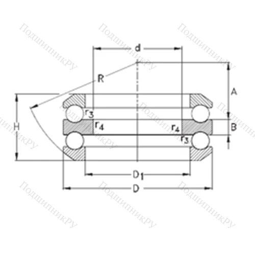 Подшипник шариковый упорный 54214-MP