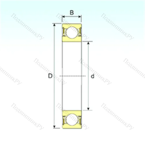 Подшипник шариковый радиальный 6308-2RZ