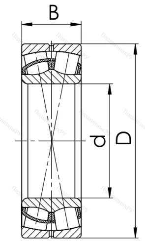 Сферический роликовый подшипник 53620 Н (22320 CCW 33) в Махачкале