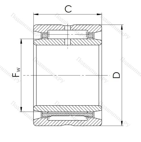 Игольчатый подшипник 4244904 (NA 4904) в Махачкале