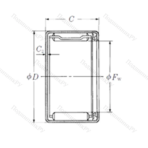 Подшипник игольчатый радиальный MFJT-2018
