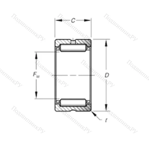 Подшипник игольчатый радиальный HJ-13216248