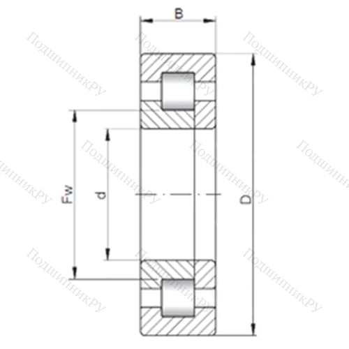 Подшипник роликовый радиальный NUP 3352 от производителя  CX Подшипник роликовый радиальный NUP 3352 от производителя  CX