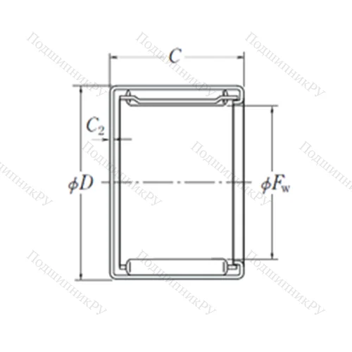 Подшипник игольчатый радиальный MFJ-1612