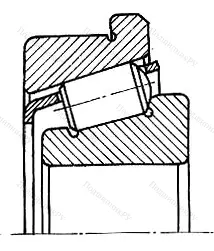 Подшипник  30322R (67322) размер 110x240x54,5 от производителя  SKF