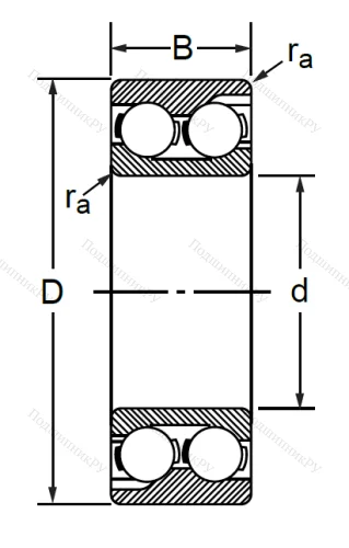 Радиально-упорный шариковый подшипник 3056204 (3204 ATN) в Махачкале