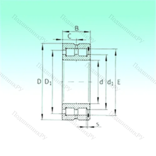 Подшипник роликовый радиальный SL 185012