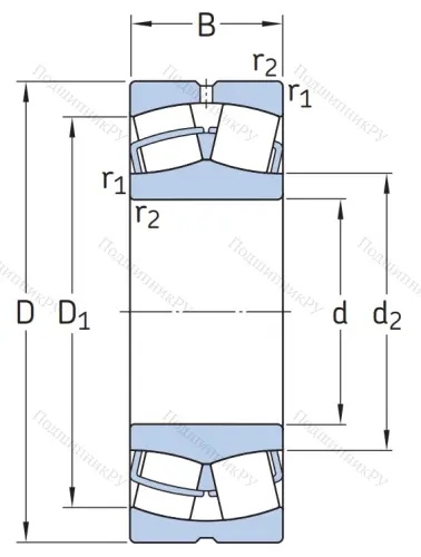 Сферический роликовый подшипник 22320 EJA/VA 405 от производителя  SKF