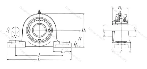 Подшипниковый узел UKP 211 D 1 в Махачкале