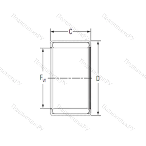 Подшипник игольчатый радиальный Y 1412
