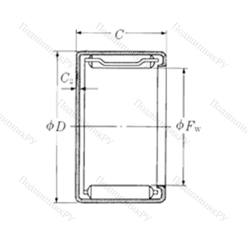 Подшипник игольчатый радиальный MFJL-2220L