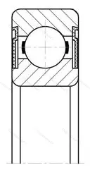 Модификация подшипника 180203КС17 размер 17x40x12 от производителя  ГПЗ-3