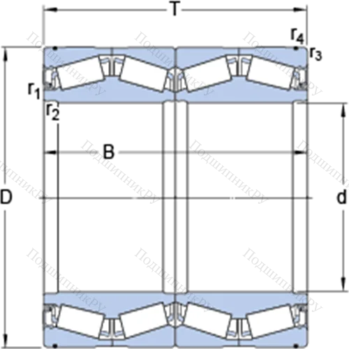 Четырёхрядные конические роликоподшипники конфигурации TQO BT 4-8025 G/HA 1C 300VA 903 от производителя  SKF Четырёхрядные конические роликоподшипники конфигурации TQO BT 4-8025 G/HA 1C 300VA 903 от производителя  SKF