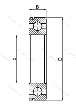 Шариковый однорядный подшипник 50310 (6310 N) в Махачкале