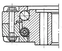 Модификация подшипника 3687/1148К размер 1148x1400x110 от производителя  ГПЗ-1