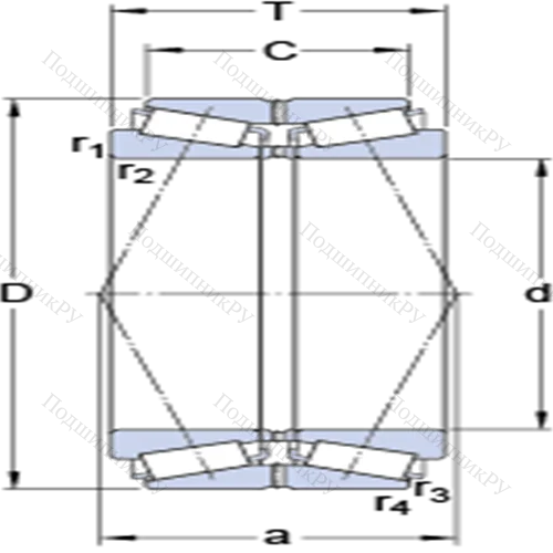 Двухрядные конические роликоподшипники конфигурации TDO 331554 A от производителя  SKF Двухрядные конические роликоподшипники конфигурации TDO 331554 A от производителя  SKF