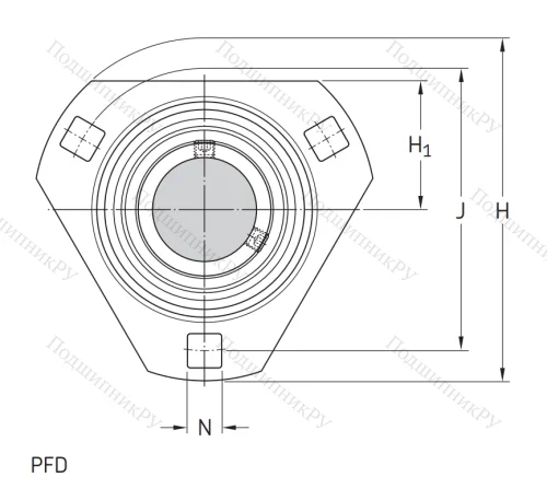 Подшипниковый корпус PFD 62 в Махачкале