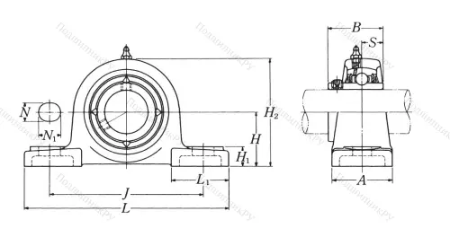 Подшипниковый узел UCP 203 D 1 (NSK) в Махачкале