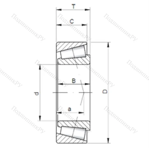Подшипник роликовый радиально-упорный JH 217249/10 от производителя  CX Подшипник роликовый радиально-упорный JH 217249/10 от производителя  CX
