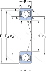 Подшипник S 7215 CD/HCP 4A