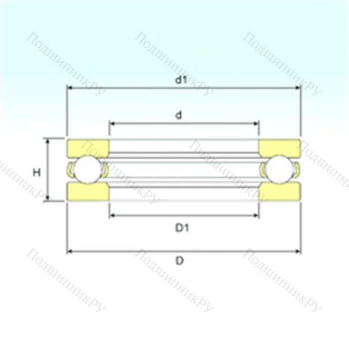 Подшипник шариковый упорный BA 5 от производителя  ISB