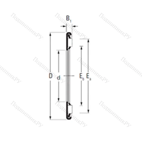 Подшипник игольчатый упорный AX 3,5 70 95 от производителя  TIMKEN Подшипник игольчатый упорный AX 3,5 70 95 от производителя  TIMKEN