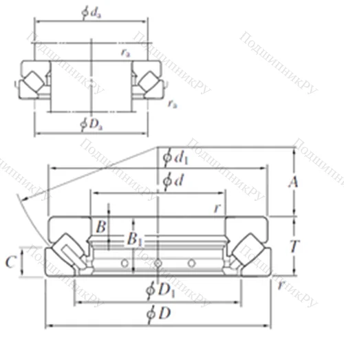 Подшипник роликовый упорно-радиальный 292/600 от производителя  KOYO