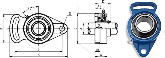 Подшипниковый узел UCFA 203