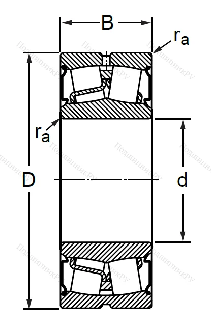 Сферический роликовый подшипник BS 2-2216-2CS (BS 2-2216-2CS) в Махачкале