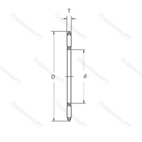 Подшипник игольчатый упорный FNTA-1730