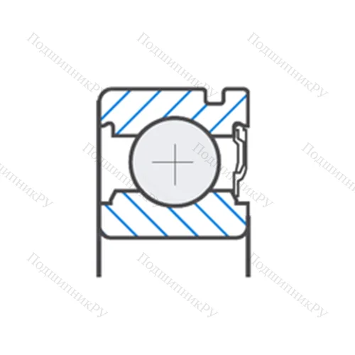 Подшипник шариковый радиальный B 25-163