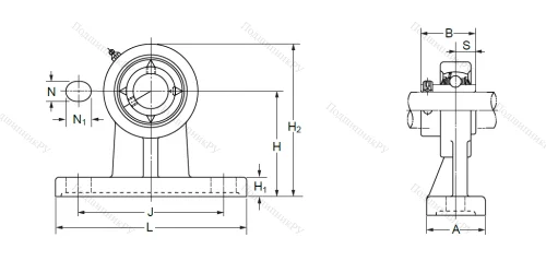 Подшипниковый узел UCPH 207 (UCHP 207) в Махачкале