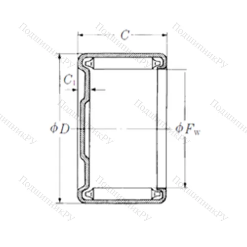 Подшипник игольчатый радиальный M-3081