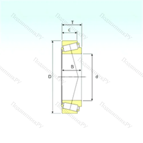 Подшипник роликовый радиально-упорный 07100S/07210X от производителя  ISB Подшипник роликовый радиально-упорный 07100S/07210X от производителя  ISB