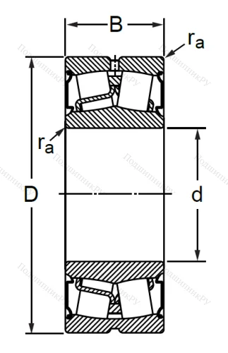 Сферический роликовый подшипник BS 2-2217 2CS (BS 2-2217 2CS) в Махачкале
