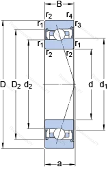 Подшипник S 71924 CB/HCP 4A