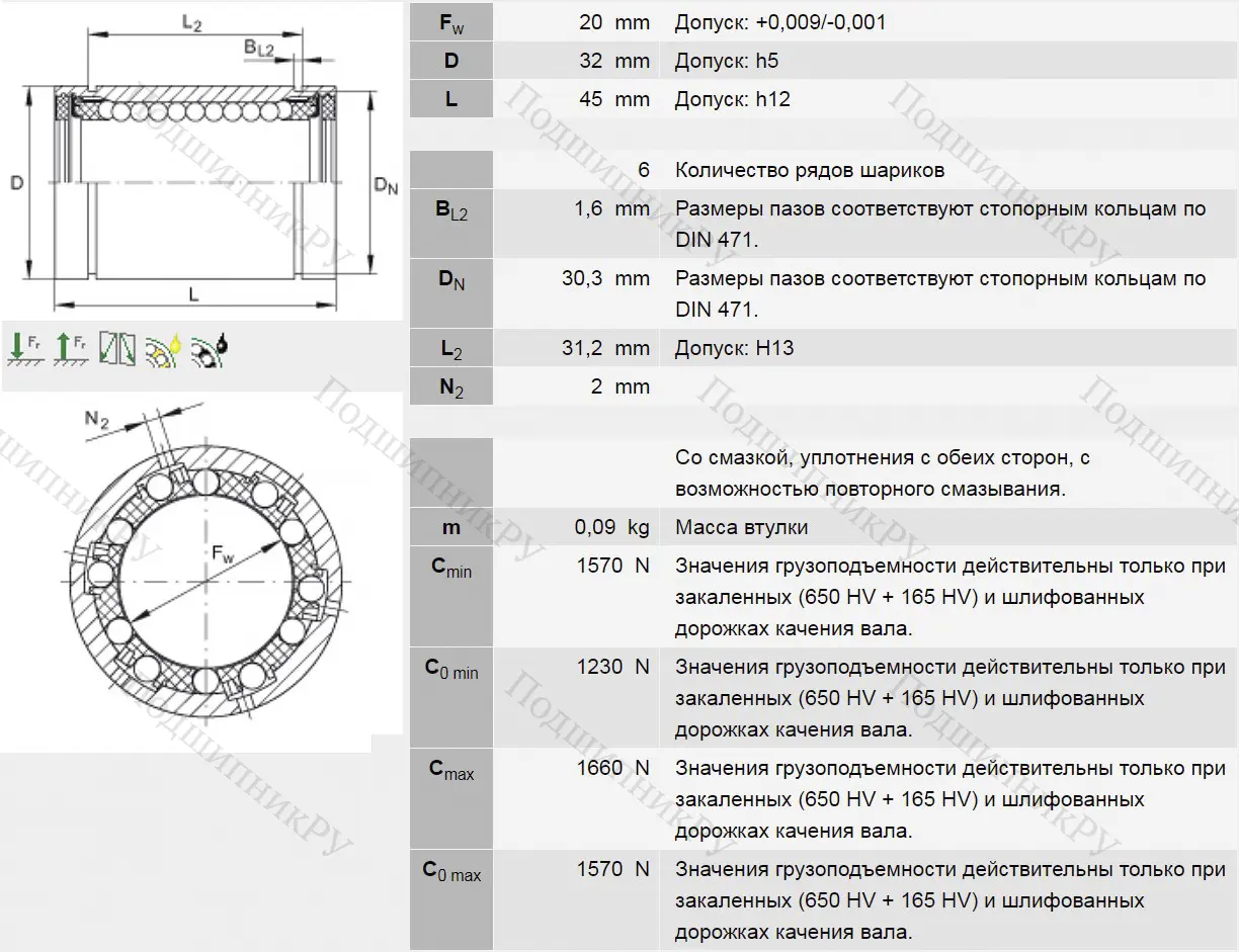 Подшипник KB 20 PP в Махачкале