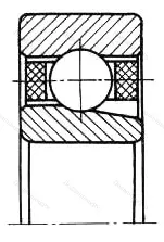 Подшипник  600311 размер 55x120x29 от производителя  ГПЗ-4