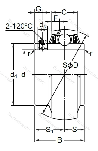 Корпусный подшипник  UCX 14 в Махачкале