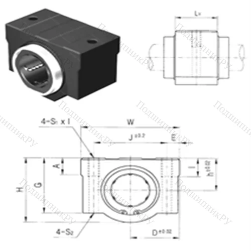 Подшипник шариковый линейный SC 13VUU