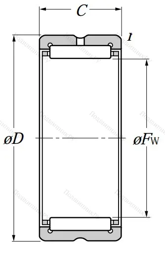 Игольчатый подшипник NK 85/35 R