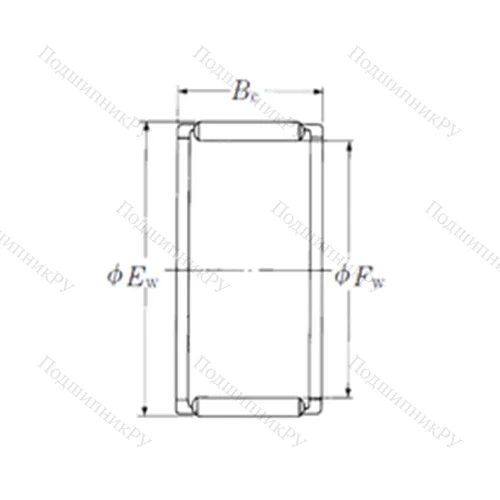 Подшипник игольчатый радиальный FWF-222823