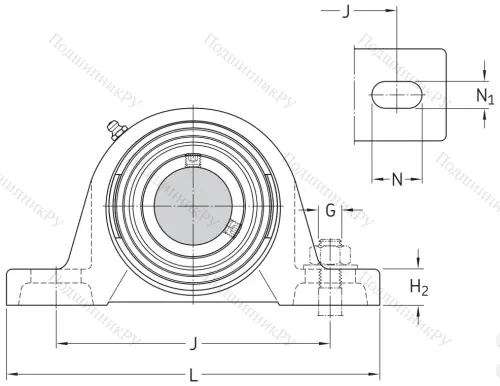 Подшипниковый корпус SYJ 506 в Махачкале