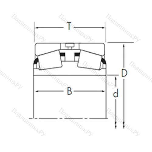 Подшипник роликовый радиально-упорный 389DE/382A+Y 2S-382A от производителя  TIMKEN