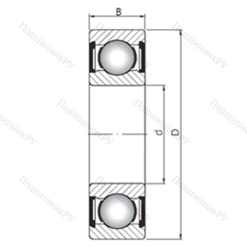 Подшипник шариковый радиальный 61811 ZZ от производителя  CX