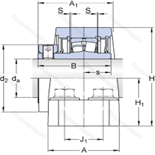 Стационарные роликоподшипниковые узлы (SKF ConCentra, для дюймовых валов)