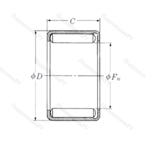 Подшипник игольчатый радиальный Y-248