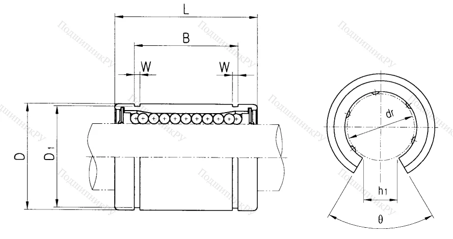 Подшипник LME 40 UU OP в Махачкале