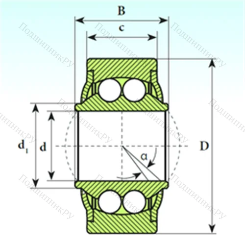 Подшипник шариковый радиальный самоцентрирующийся GE 12 BBH