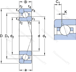 Подшипник 7022 ACE/HCP 4AH 1 в Махачкале Подшипник 7022 ACE/HCP 4AH 1 в Махачкале